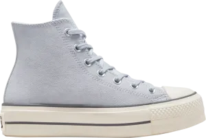 Converse Wmns Chuck Taylor All Star Lift Platform High Gravel Sneakers, Blue