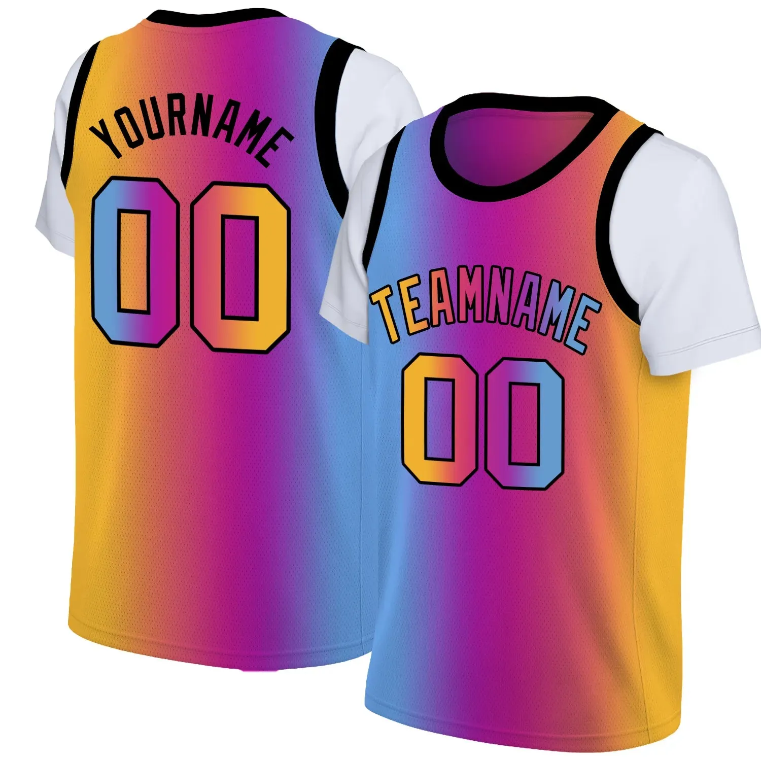 Custom Basketball Jersey Full Sublimated Name/Numbers Breathable Sweat-Absorbing Sportswear for Men/Youth Awesome Birthday Gift