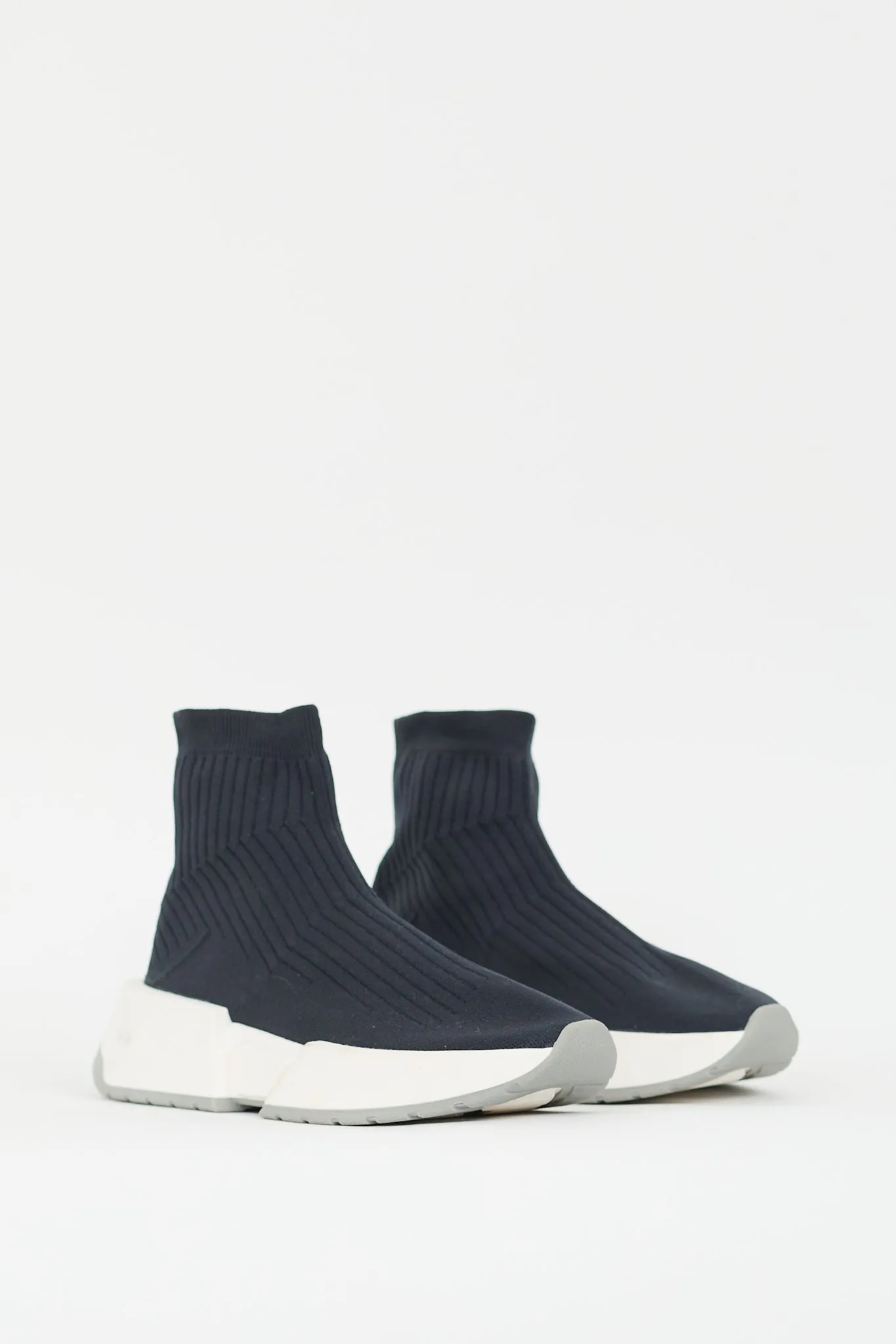 Dark Grey Sock Platform  Sneaker