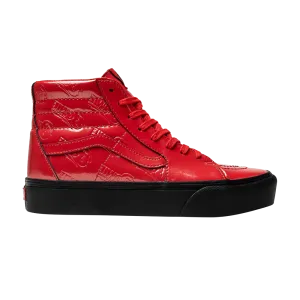 David Bowie x Sk8-Hi Platform 2 Vans sneakers, red