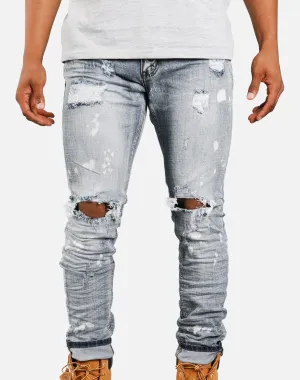 DH Essentials RIP KNEE PAINT SPLATTER JEANS