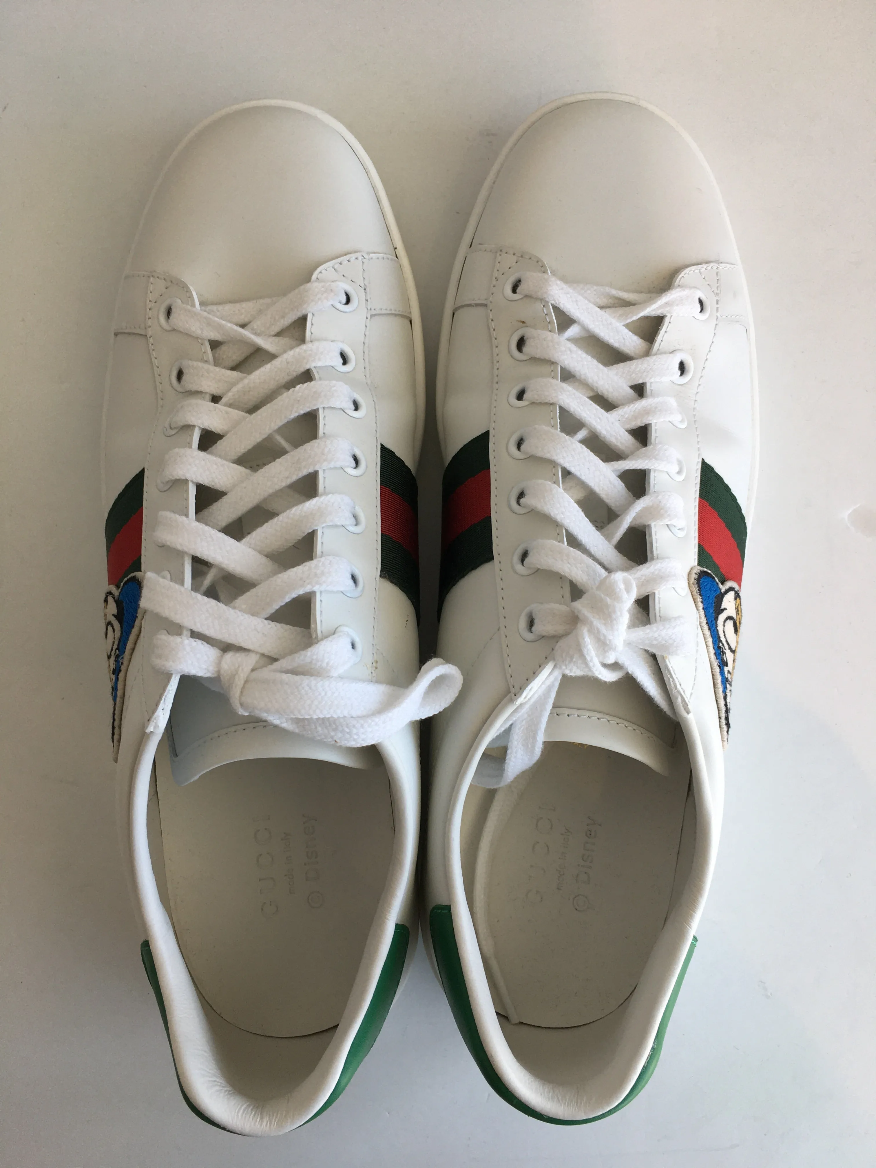 Disney x Gucci Donald Duck Ace Leather Sneakers