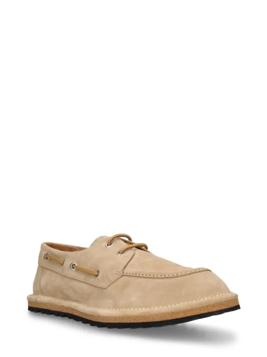 Dries Van Noten   Suede lace-up loafers 