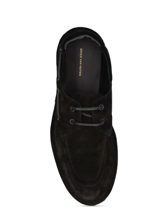 Dries Van Noten   Suede lace-up loafers 