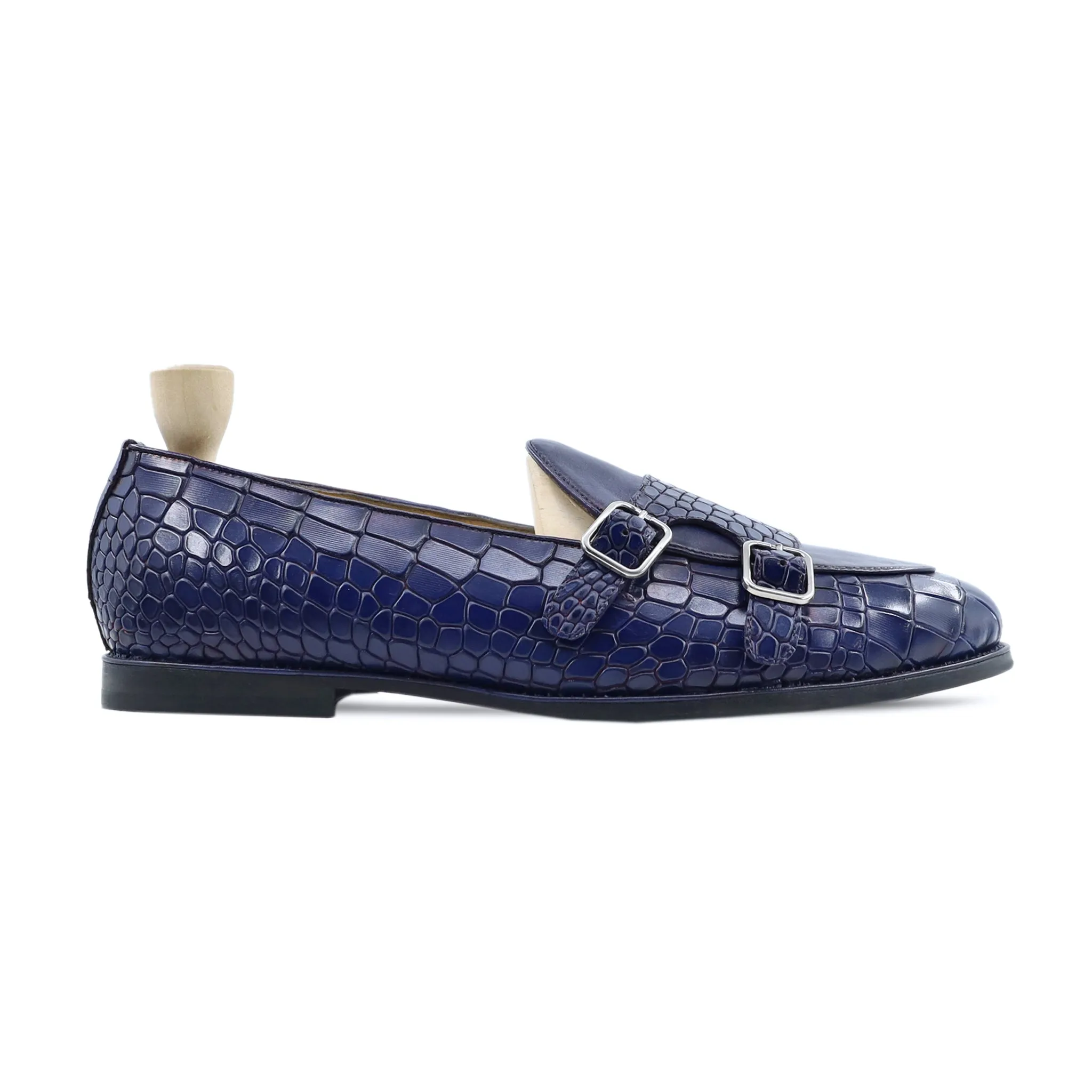 Drobak - Men's Blue Calf Leather Loafer