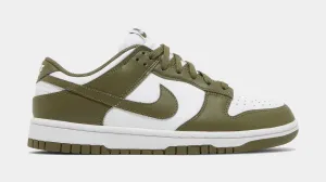 Dunk Low Medium Olive Womens Lifestyle Shoes (Green/White)