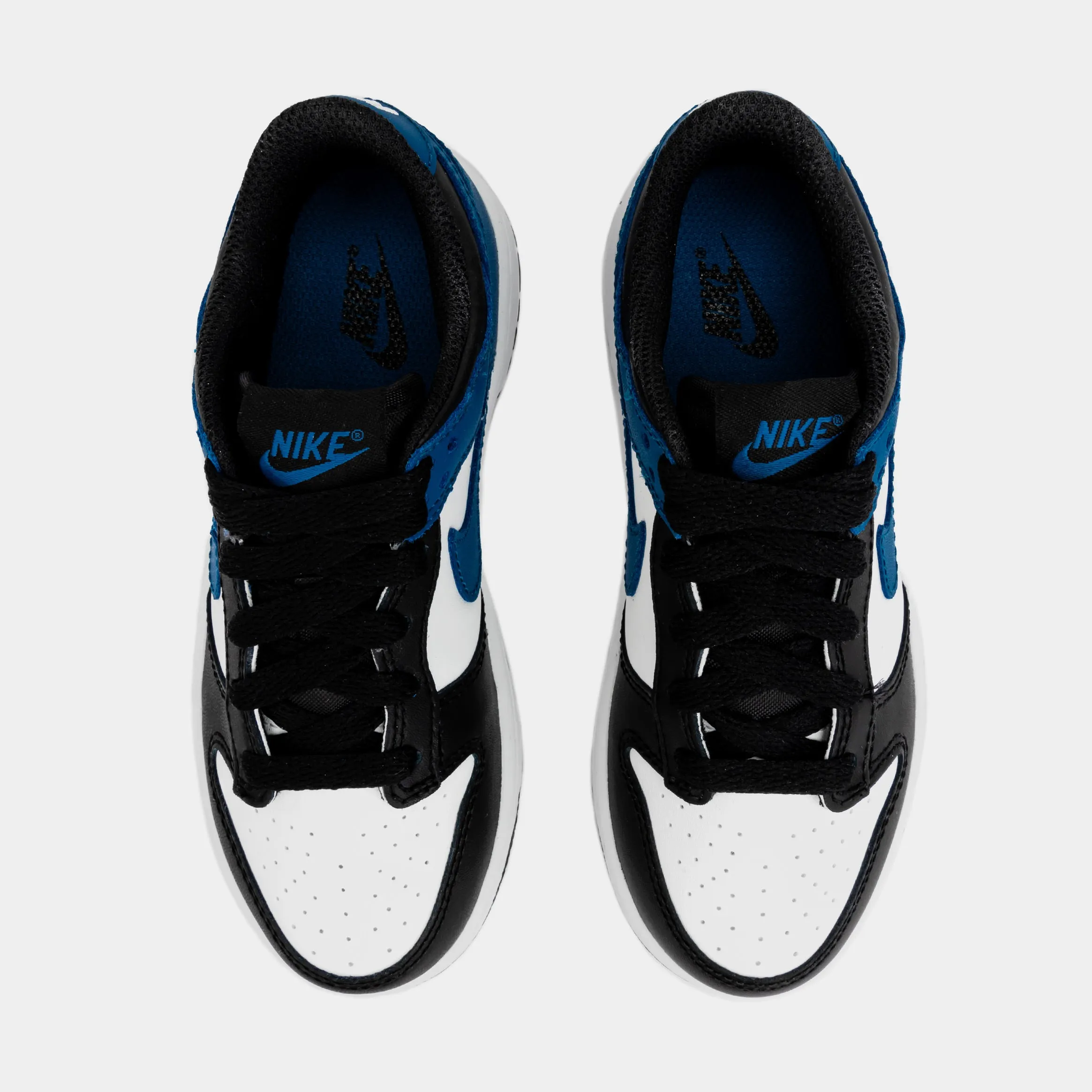 Dunk Low Preschool Lifestyle Shoes (Black/Blue)