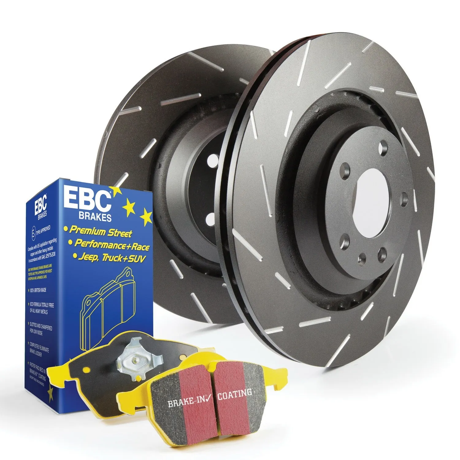 EBC Brakes S9KF1709 S9 Kits Yellowstuff and USR Rotors