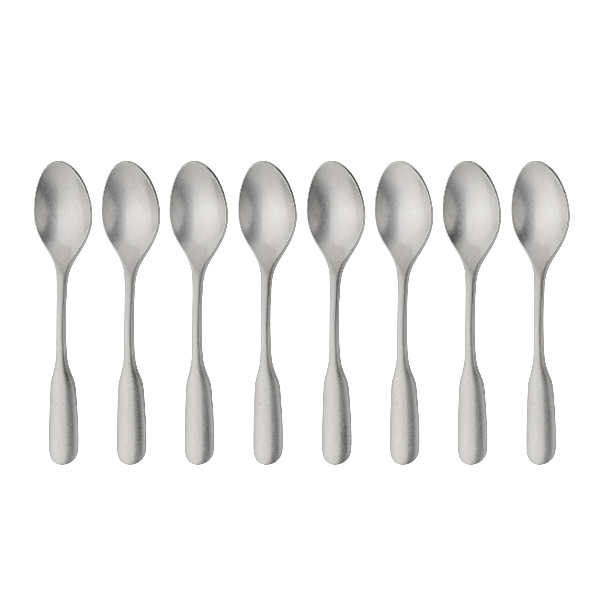 English Fiddle Vintage Coffee / Espresso Spoon, Set of 8