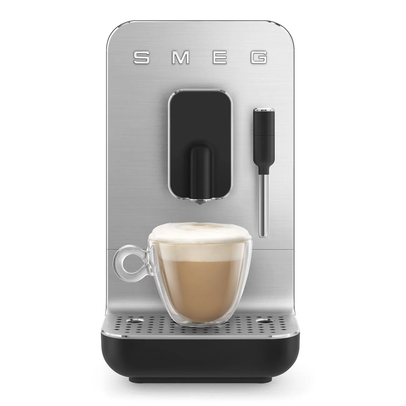 Espresso coffee machine Retro-style Black Matte