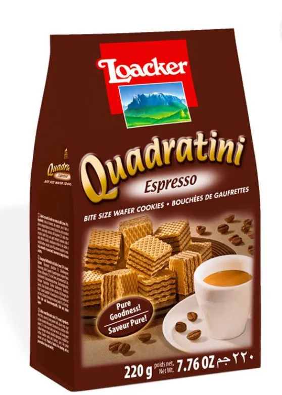 Espresso Quadratini 7.7 oz by Loacker (3-Pack Special)