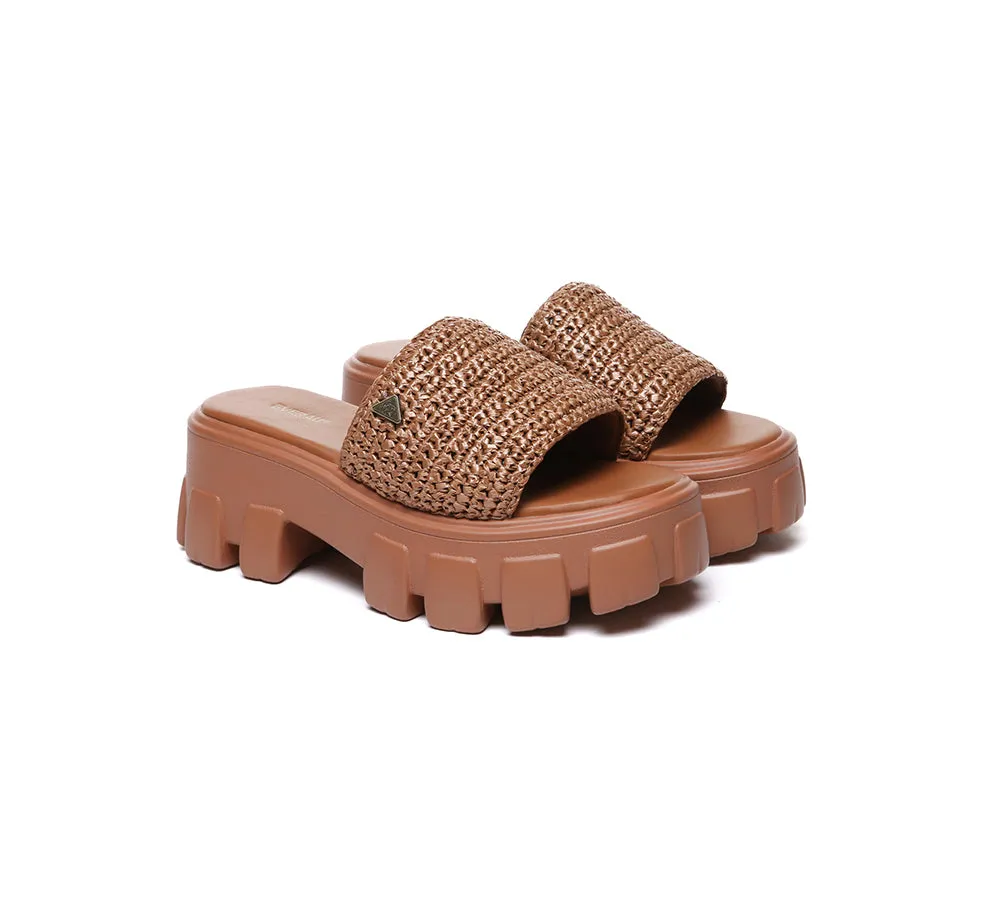 EVERAU® Women Woven Chunky Platform Sandals