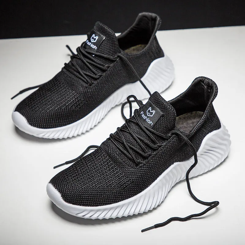 Fashion casual sports mesh small white shoes breathable light men's shoes