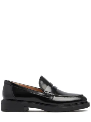 Gianvito Rossi   20mm Harris leather penny loafers 