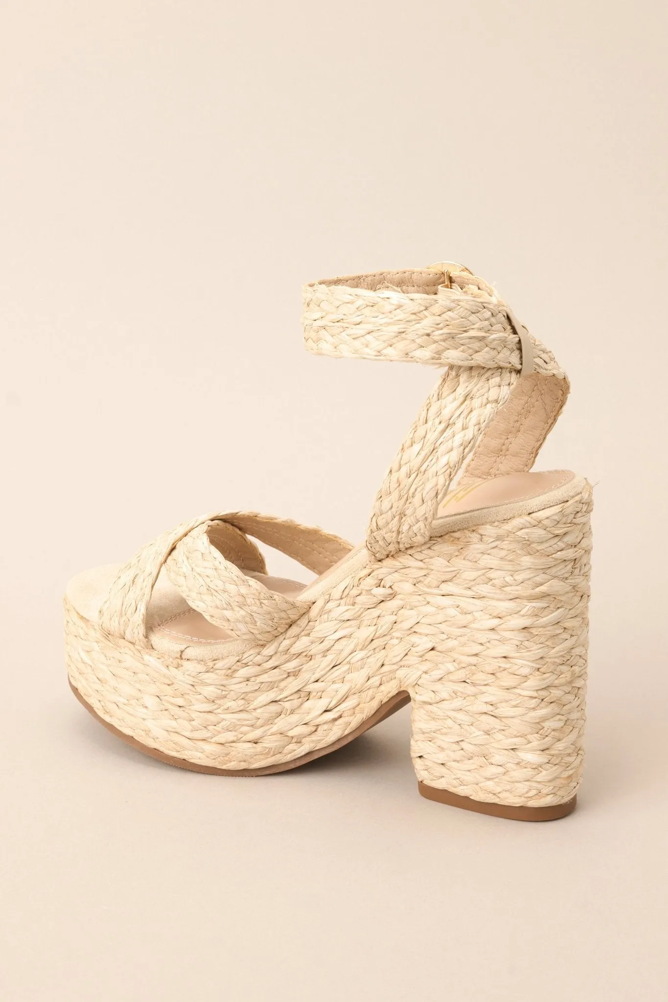 Good Sense Raffia High Heel Sandals