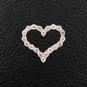 Heart Shaped Diamond Pendant