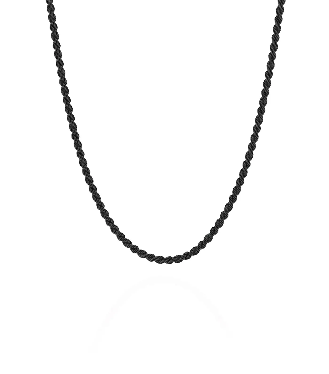 Helix Chain Necklace Black