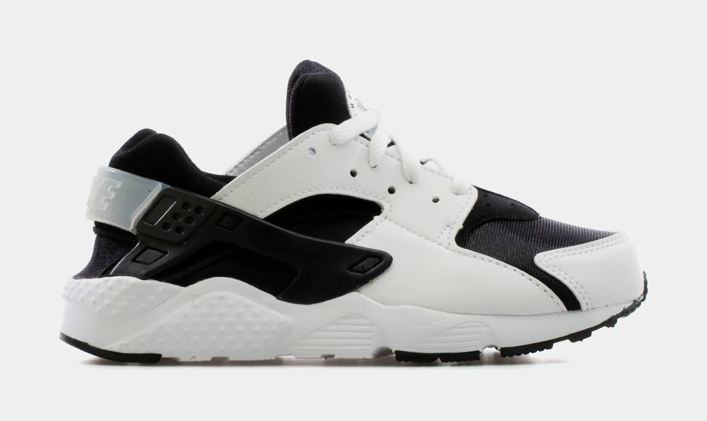 Huarache Run Preschool Lifestyle Shoe (Black/White)