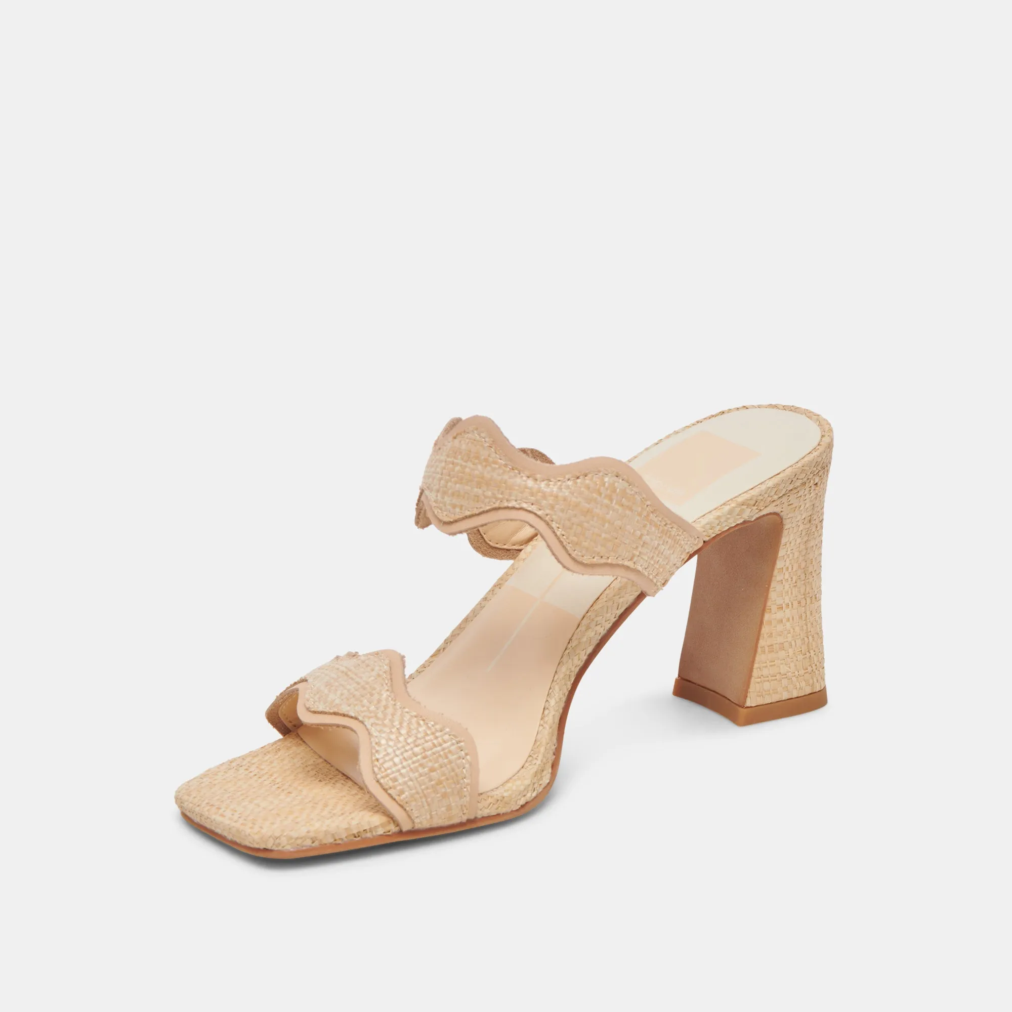 ILVA HEELS LT NATURAL RAFFIA