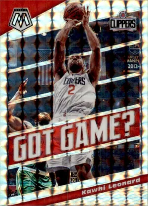 Kawhi Leonard, Silver Prizm, Got Game, 2019-20 Panini Mosaic Basketball NBA