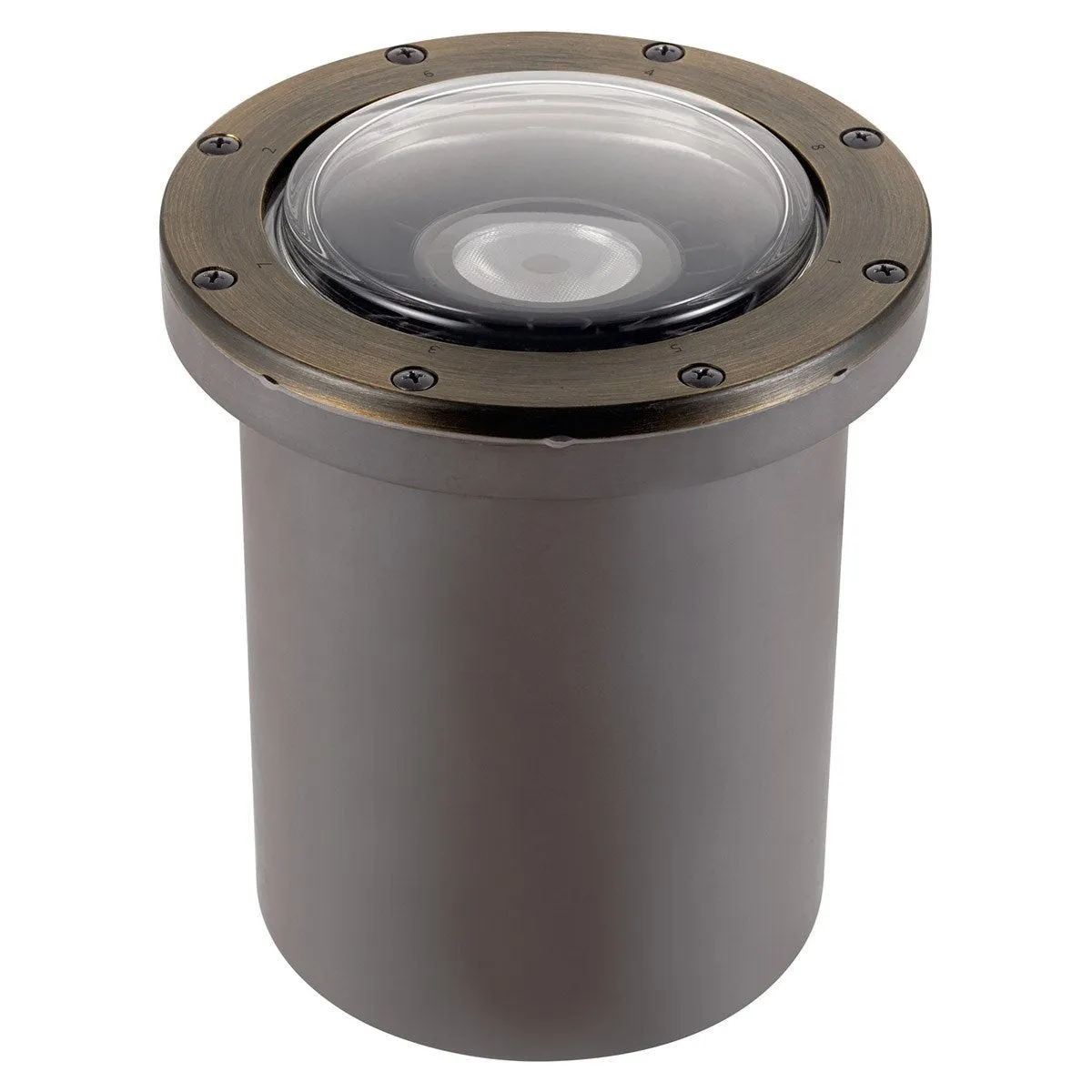 Kichler 16025CBR27 VLO 2700K LED In-Ground 60 Degree Beam Angle Accent Light Centennial Brass