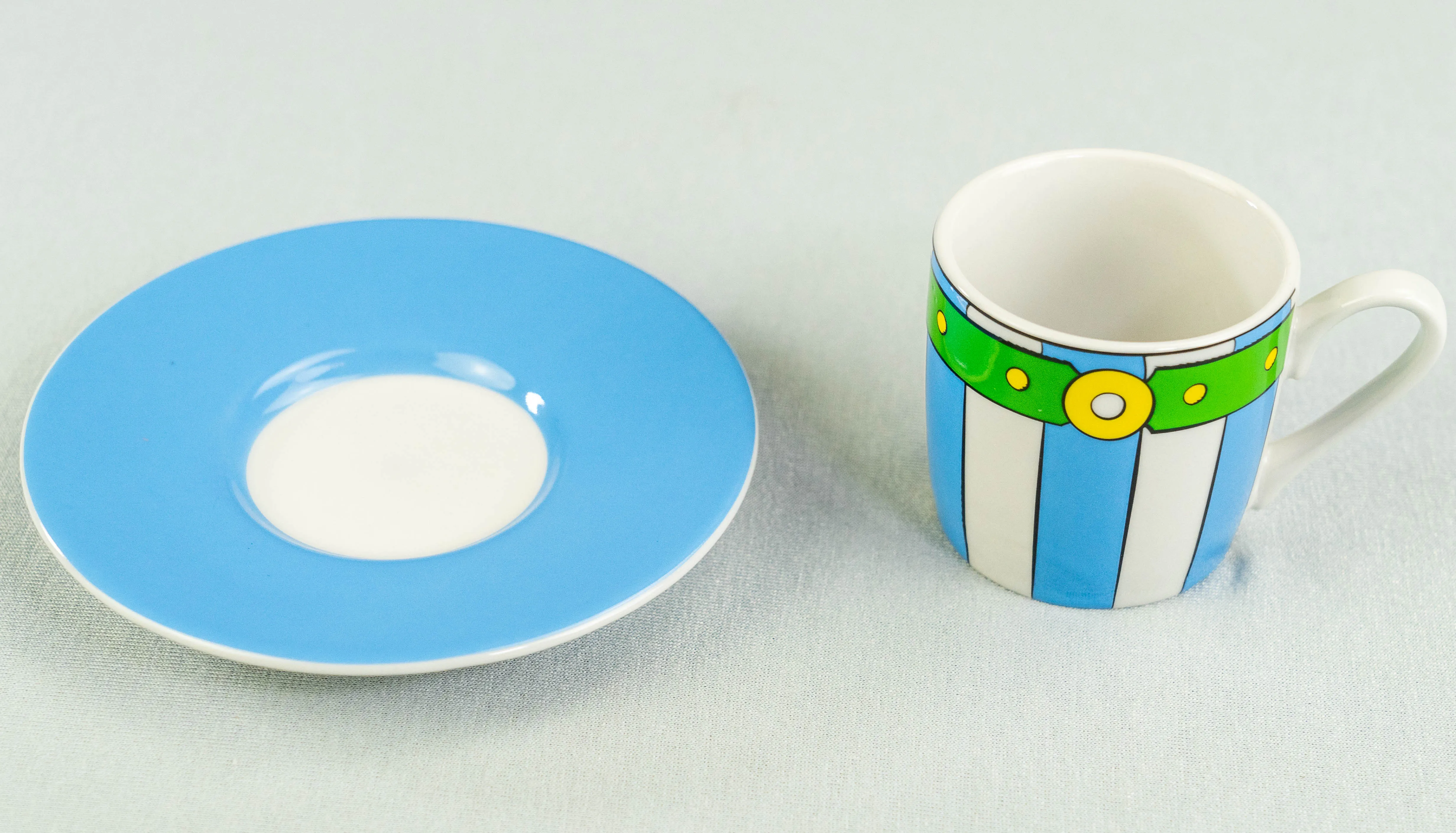 Könitz Espresso Coffee Cup/Mug: Obelix Pants! 85ml Asterix Crockery Gift