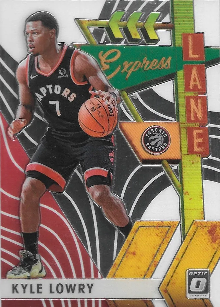 Kyle Lowry, Express Lane, 2019-20 Panini Donruss Optic Basketball NBA