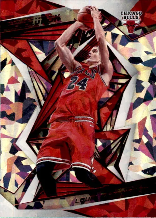 Lauri Markkanen, #84, Chinese New Year Cracked Ice, 2019-20 Panini Revolution Basketball NBA