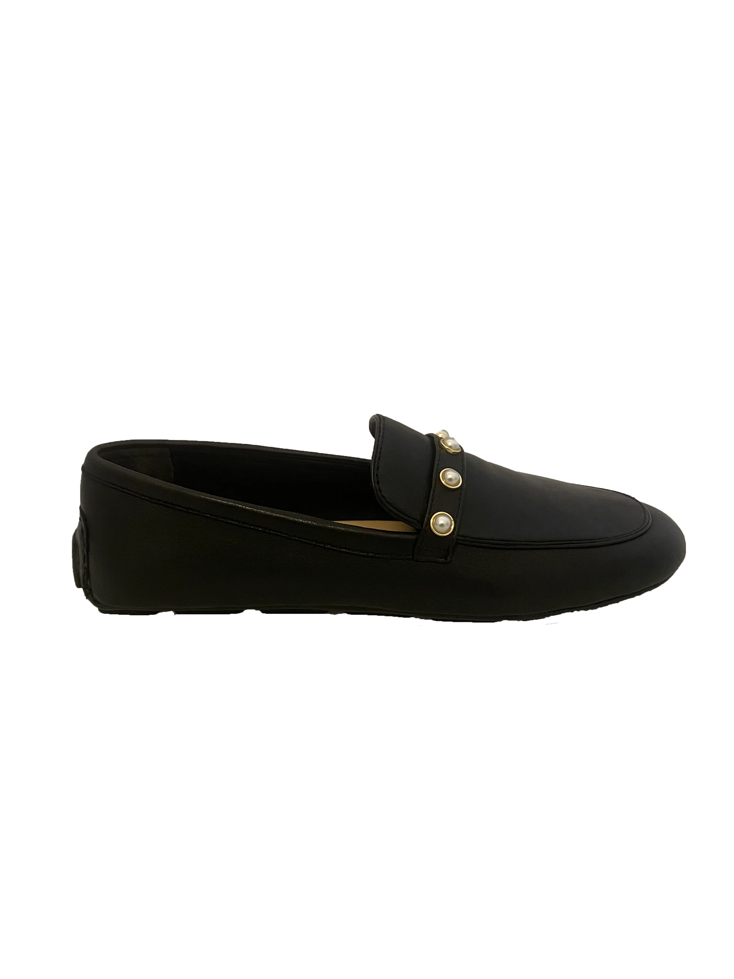 Leather Pearl Loafers