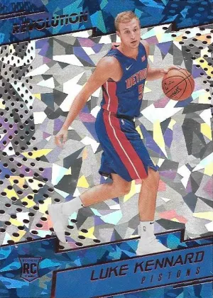 Luke Kennard RC, Chinese New Year Cracked Ice, 2017-18 Panini Revolution Basketball