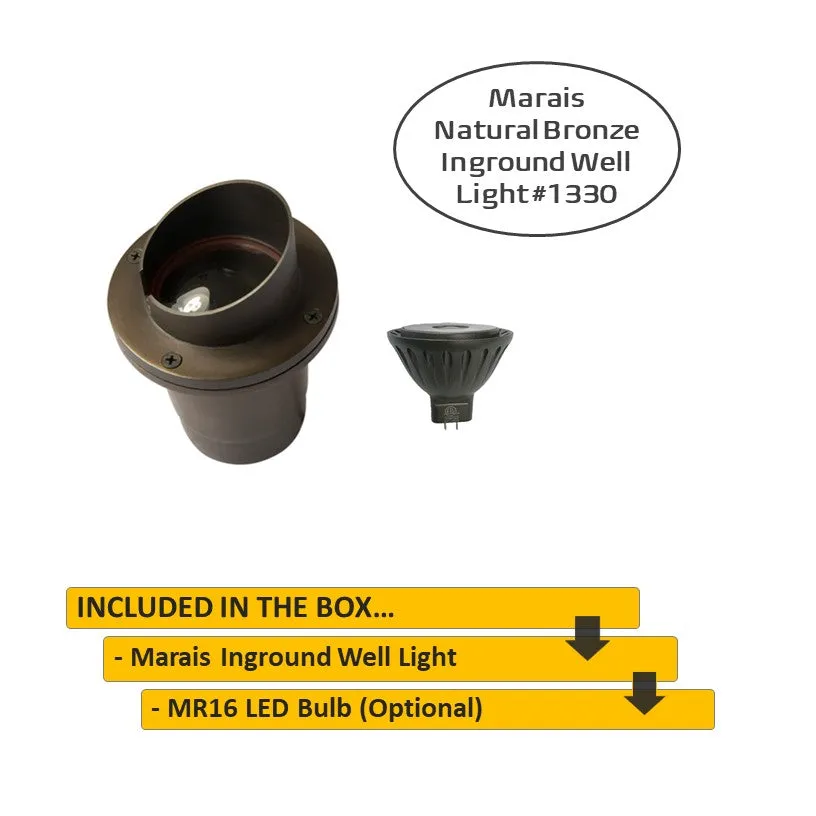 Marais Cast Brass LED In-Ground Well Light | Outdoor Landscape Lighting