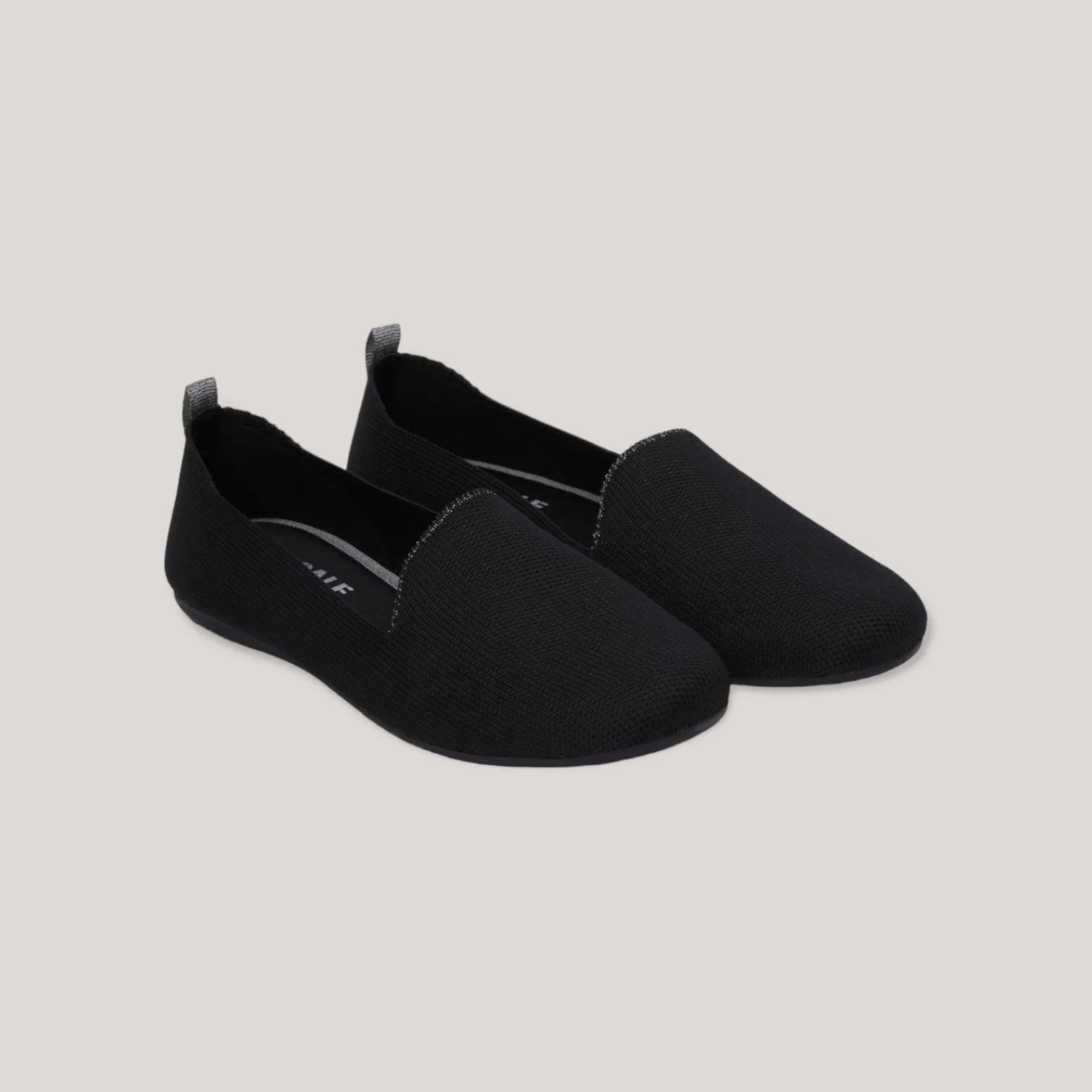 Marta - Knitted Loafers - Black | Women's