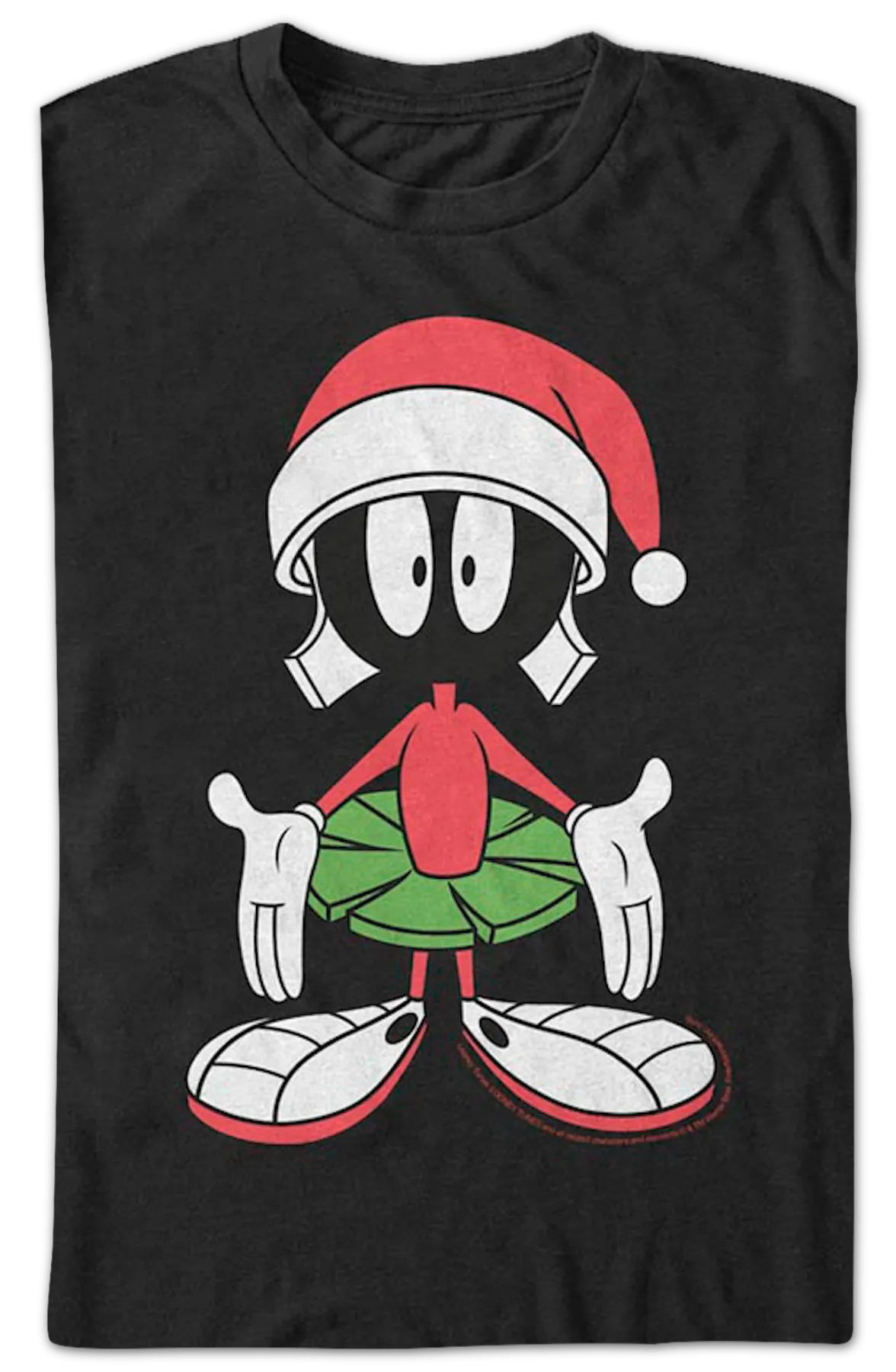 Marvin The Martian Santa Claus Hat Looney Tunes T-Shirt