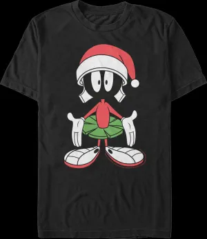 Marvin The Martian Santa Claus Hat Looney Tunes T-Shirt