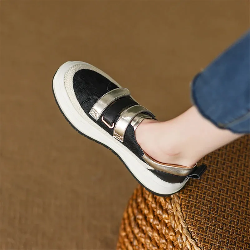 MBCS1149 Women's Casual Shoes - Flats Sneakers - Leopard Pattern