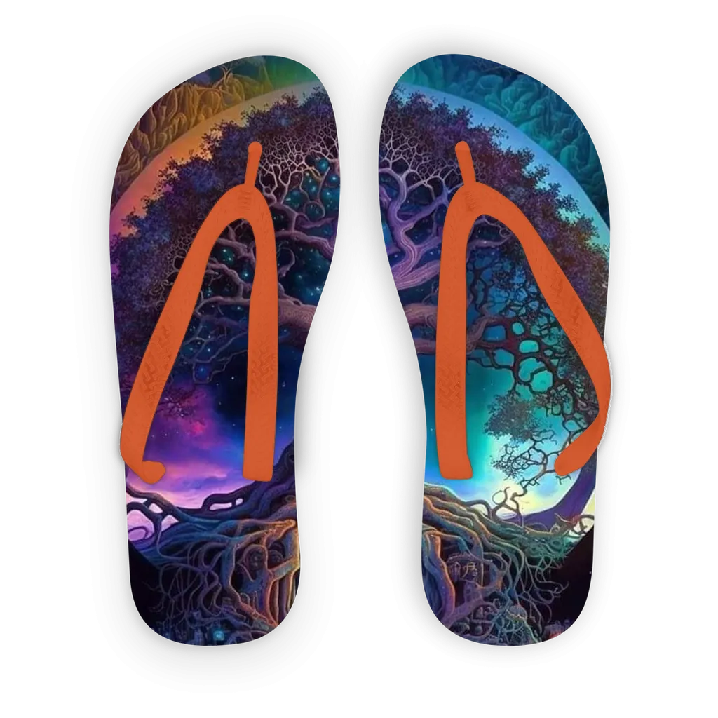 McGregor Clan- Zero Point Tree Adult Flip Flops