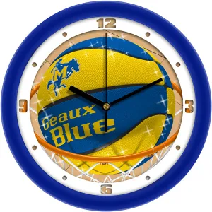 McNeese State Wall Clock - Basketball Slam Dunk