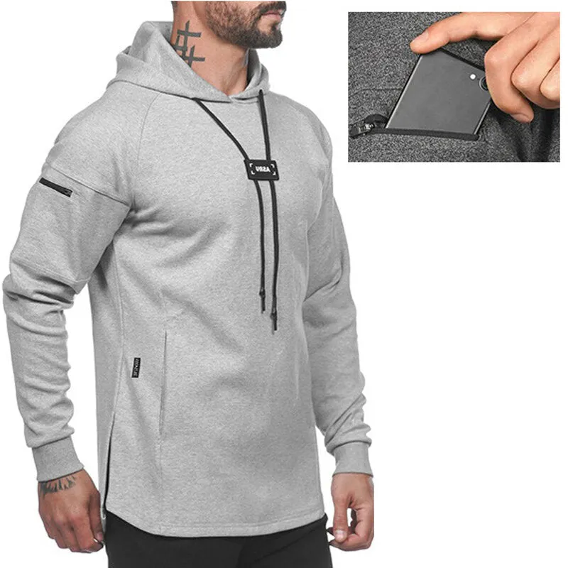 Men's Pullover Hoodie Sports Tops Spring Autumn Soft Breathable Sweat-absorbing Sports Tops Outdoor Casual Basketball Training Running Fitness Weatwear