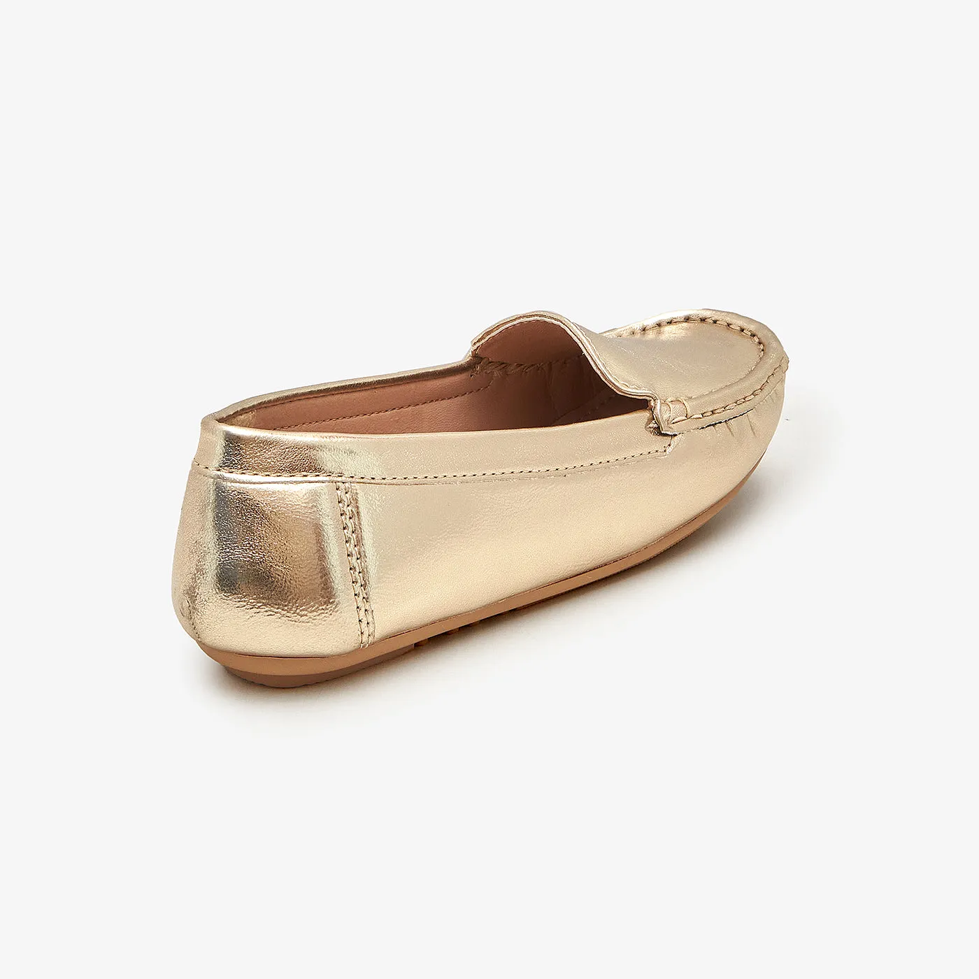 Metallic Loafers for Women