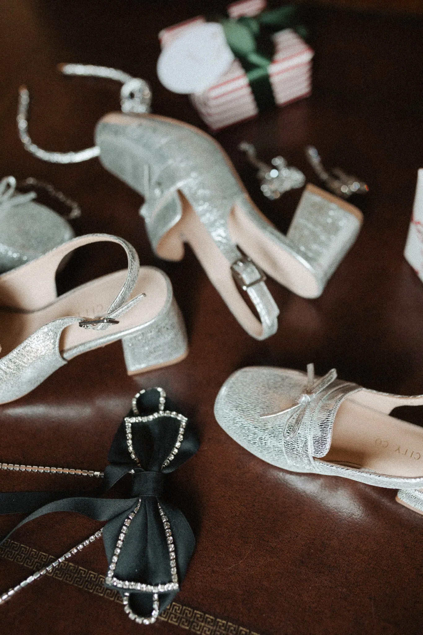 Mini Ivy Bow Loafer in Silver