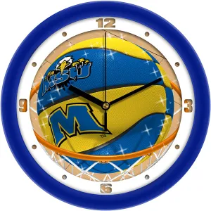 Morehead State Wall Clock - Basketball Slam Dunk