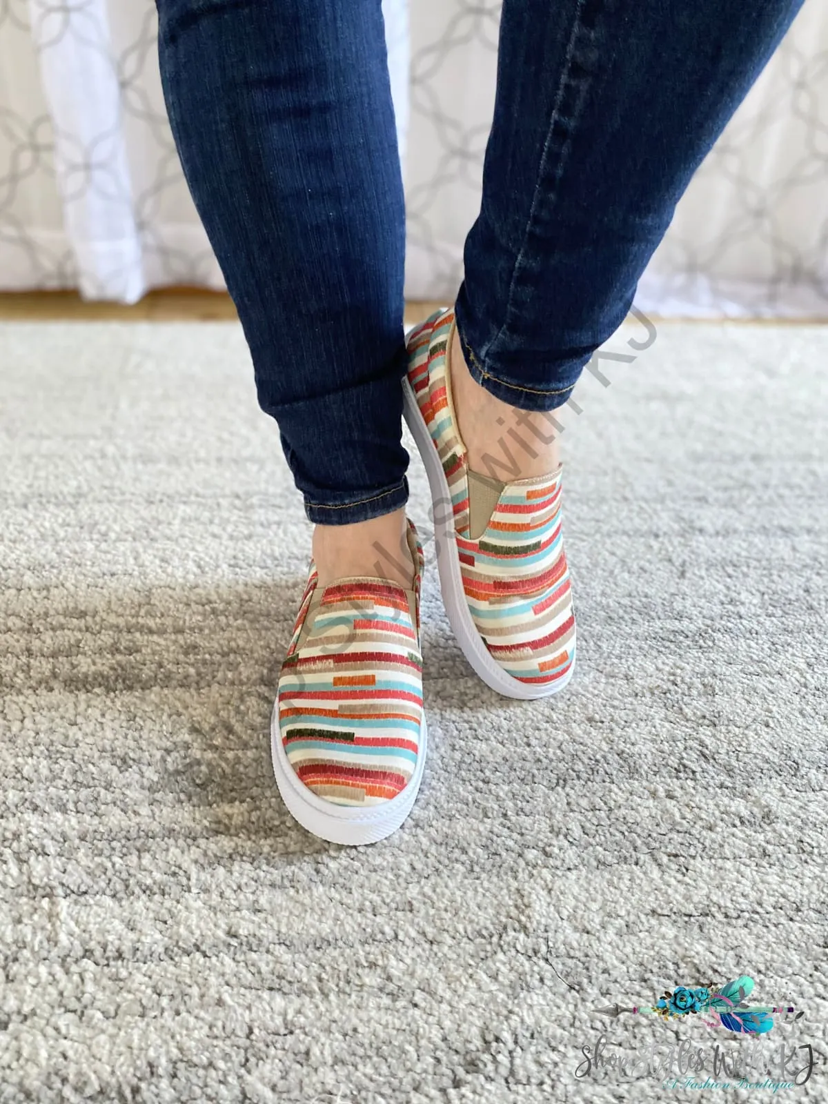 My Boho Striped Sneakers