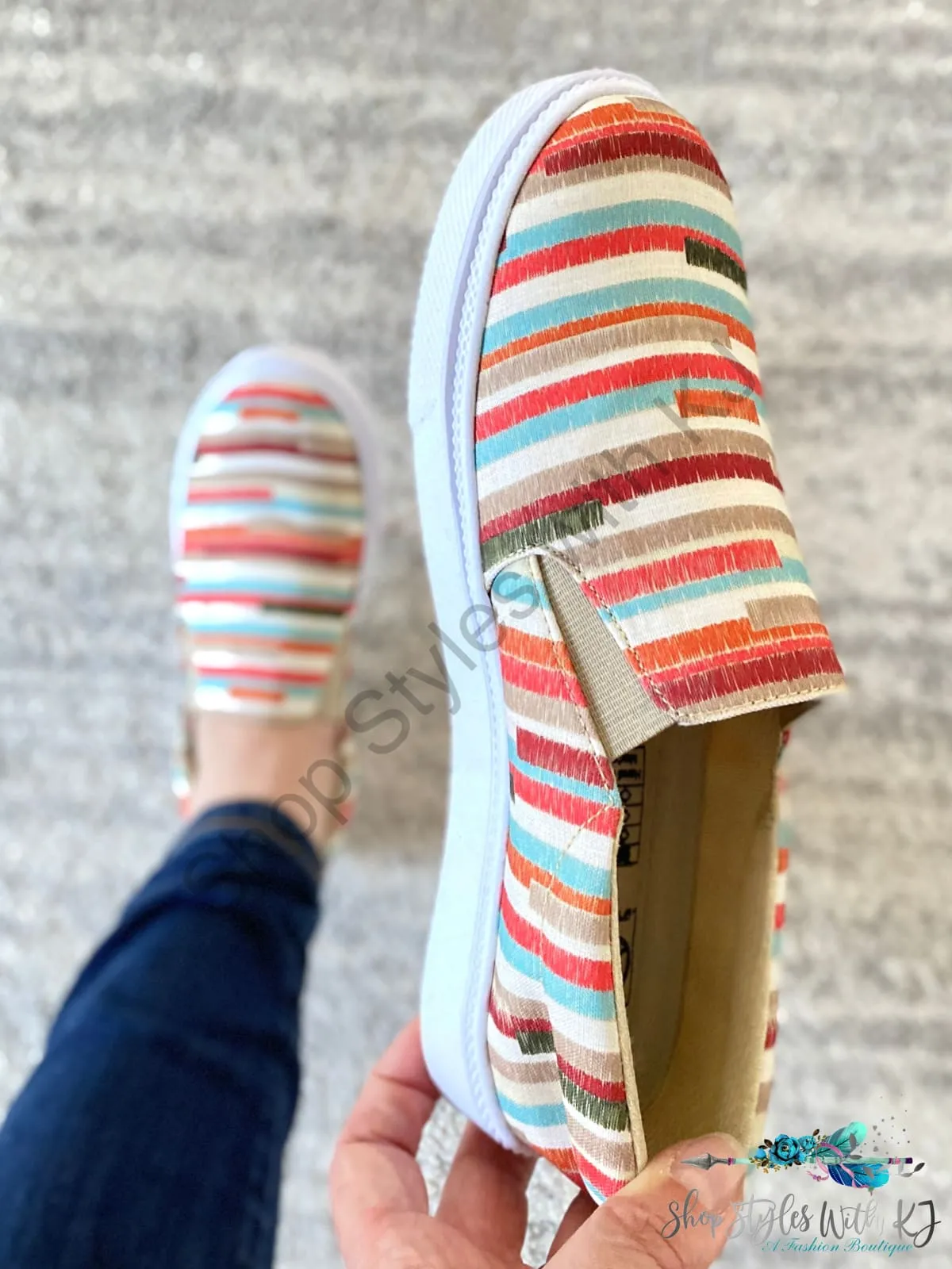 My Boho Striped Sneakers