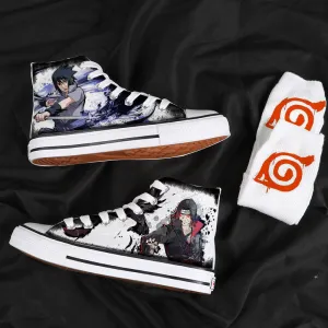 Naruto Graffiti High-top Canvas Shoes High-top Sneakers