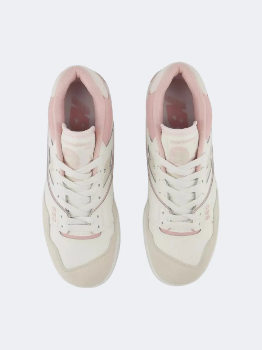 New Balance 550 Women Lifestyle Shoes Sea Salt/Pink