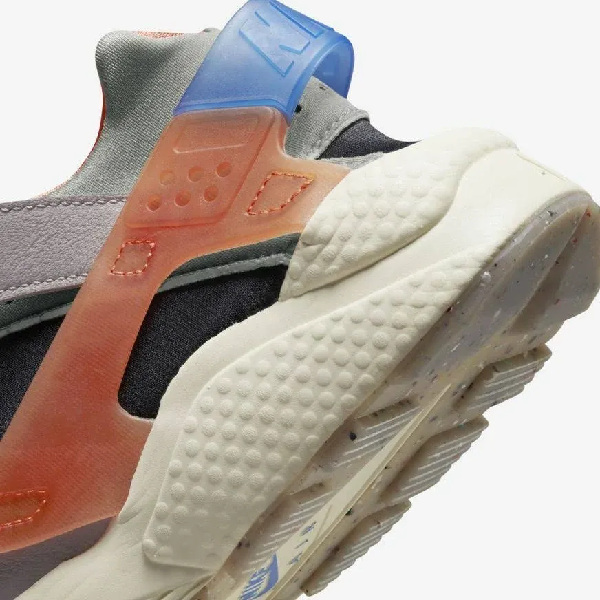 Nike Men's Air Huarache Shoes - Enigma Stone Gray / Racer Orange