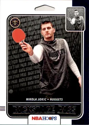 Nikola Jokic, Back Stage Pass, 2019-20 Panini Hoops Basketball NBA