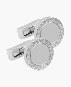 Occasionwear Silver-Tone Groom Cufflinks