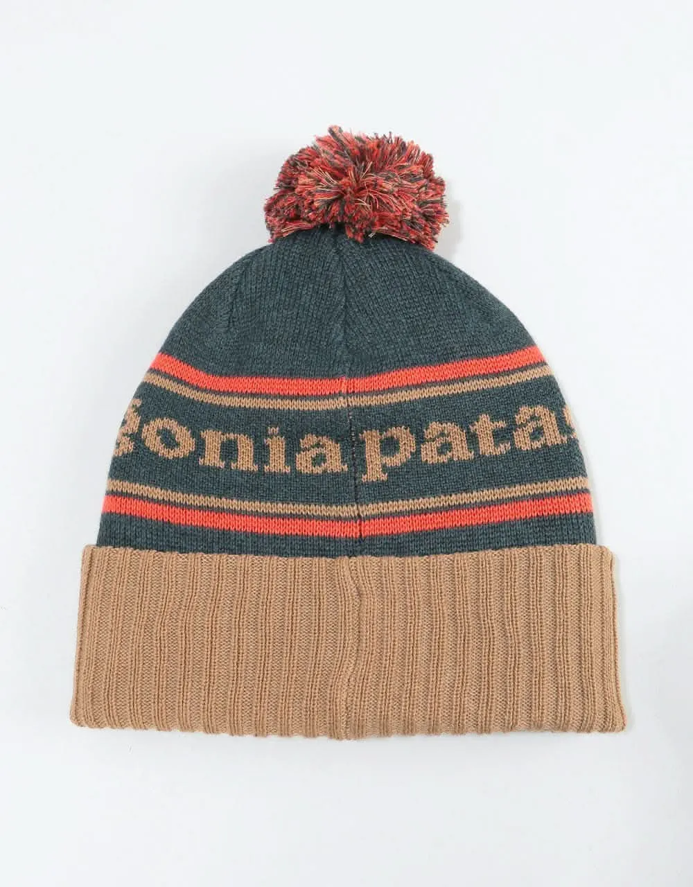 Patagonia Powder Town Beanie - Park Stripe/Mojave Khaki