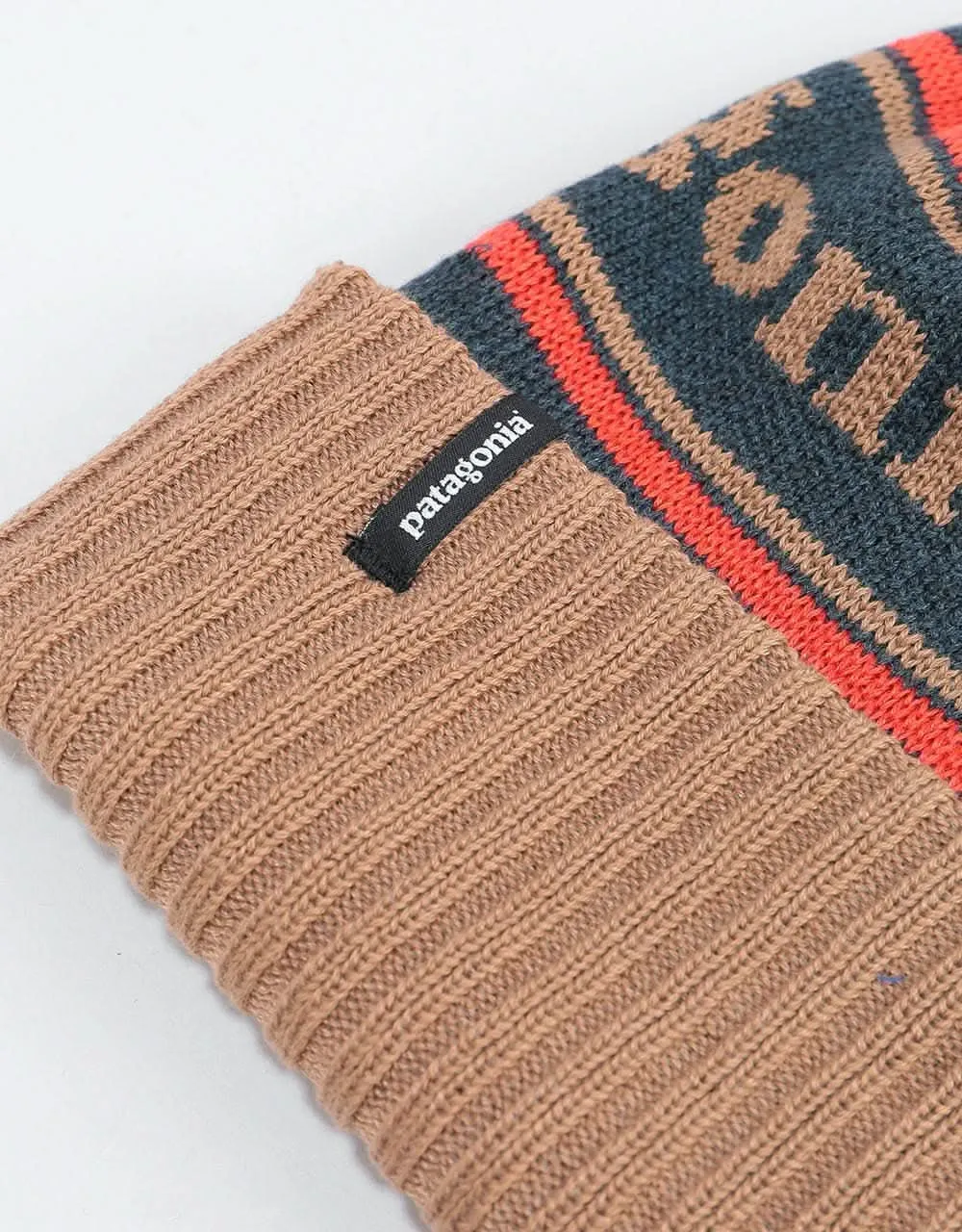 Patagonia Powder Town Beanie - Park Stripe/Mojave Khaki